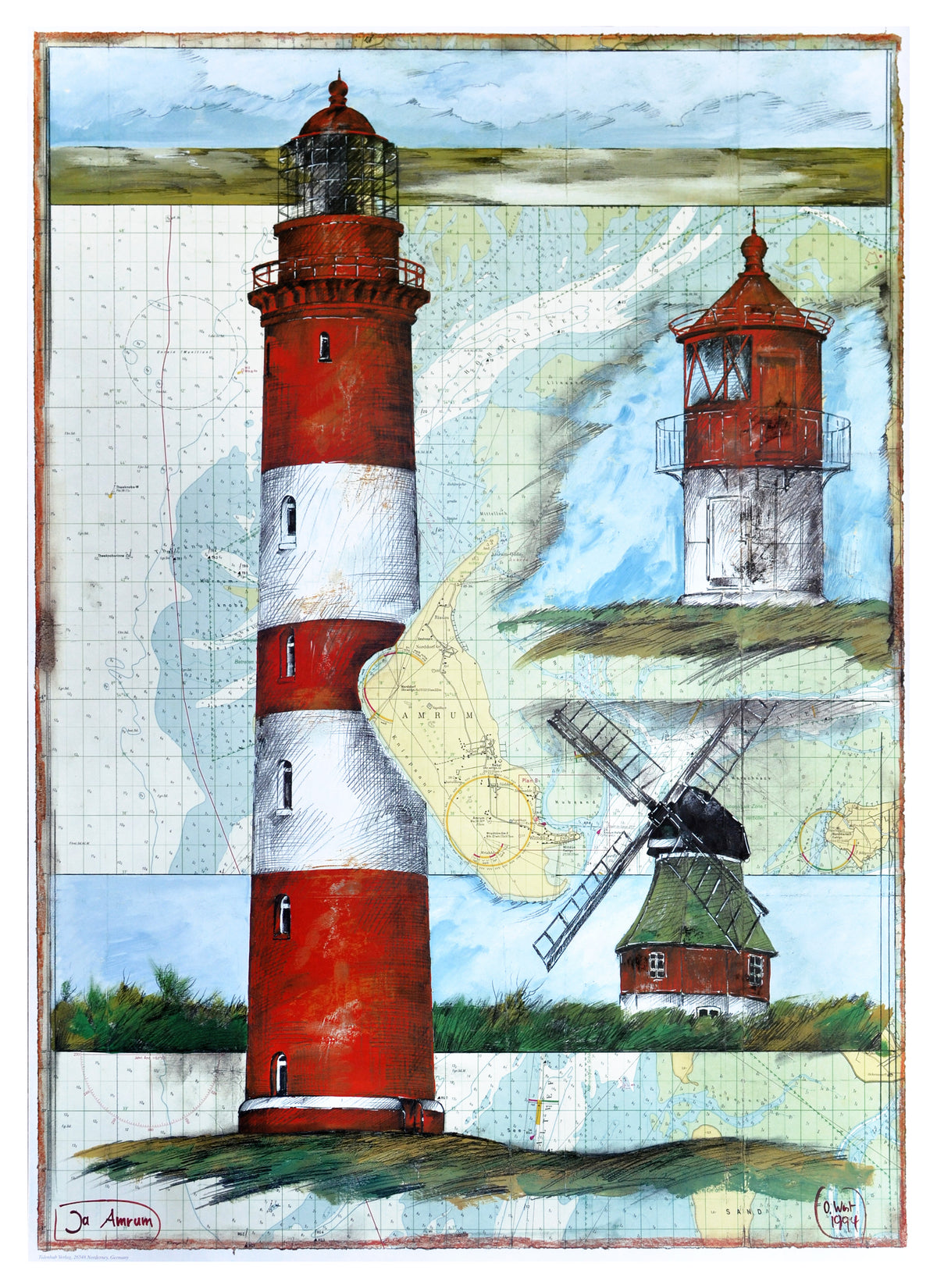 Kunstdruck Ole West Amrum