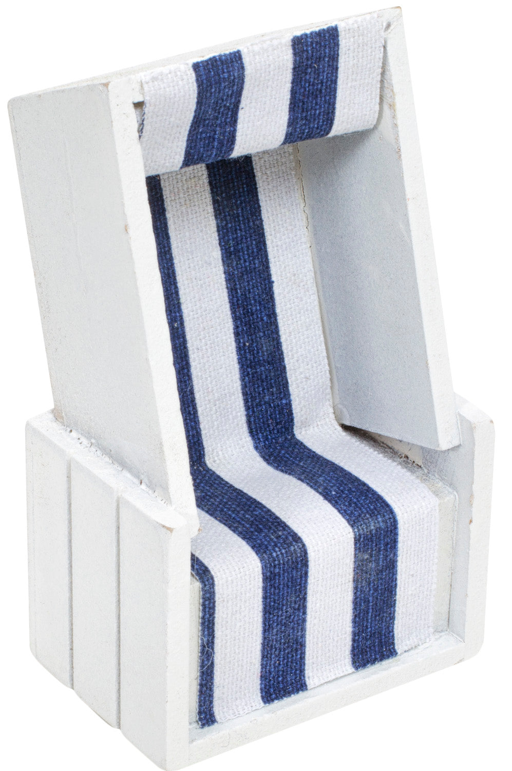 Strandkorb weiss blau Deko
