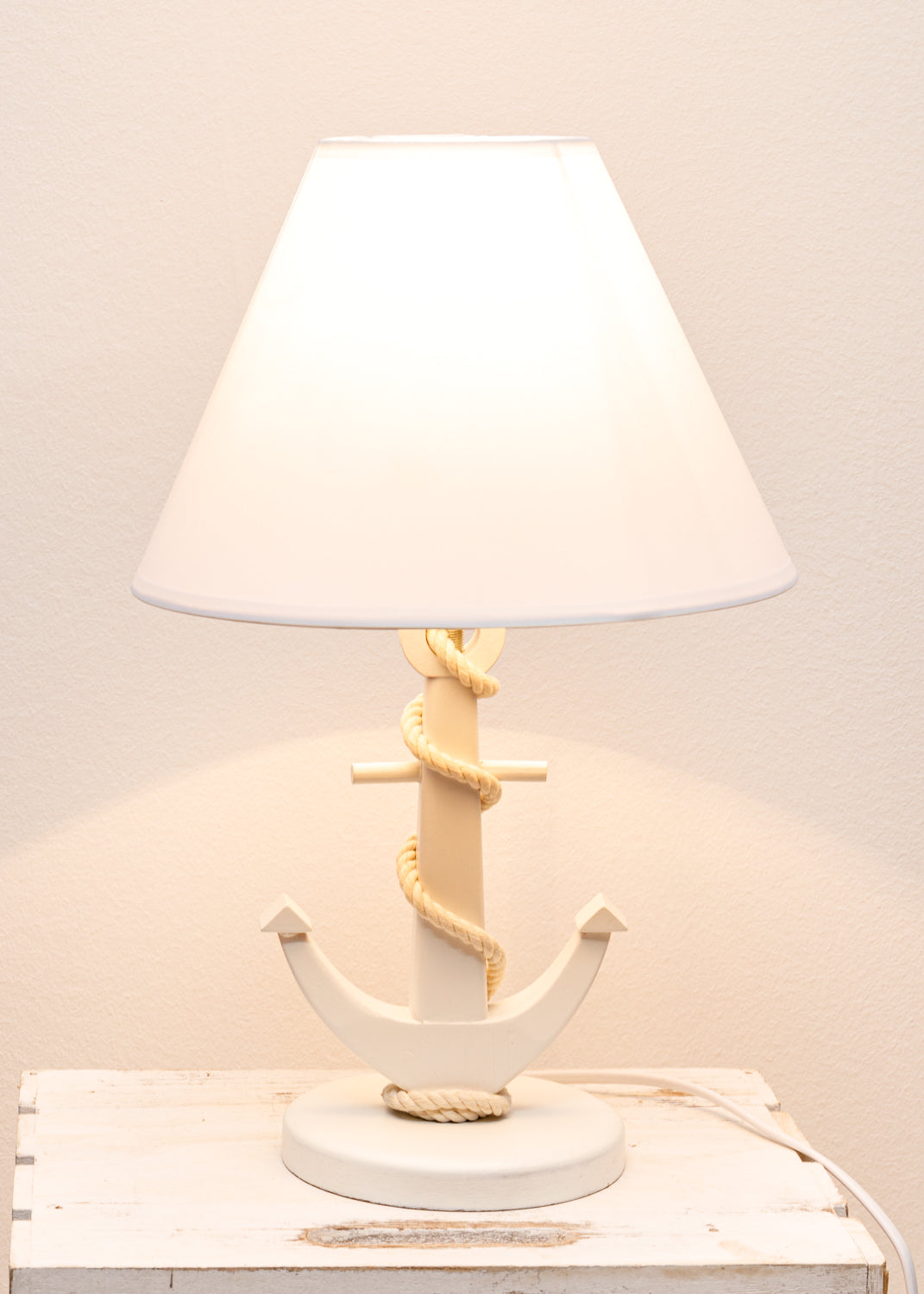 Lampe Anker weiß