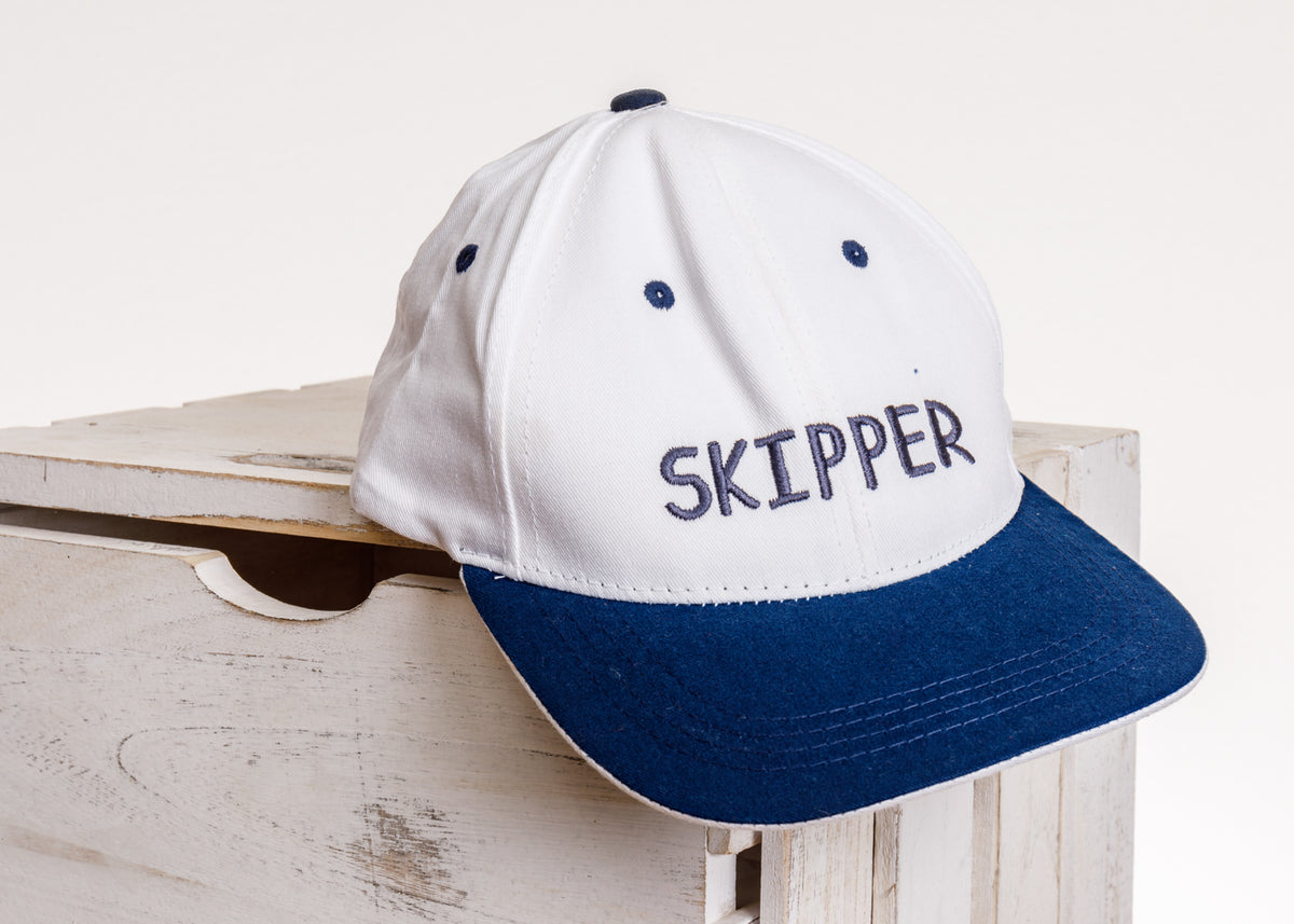 Cap  weiß maritim Skipper