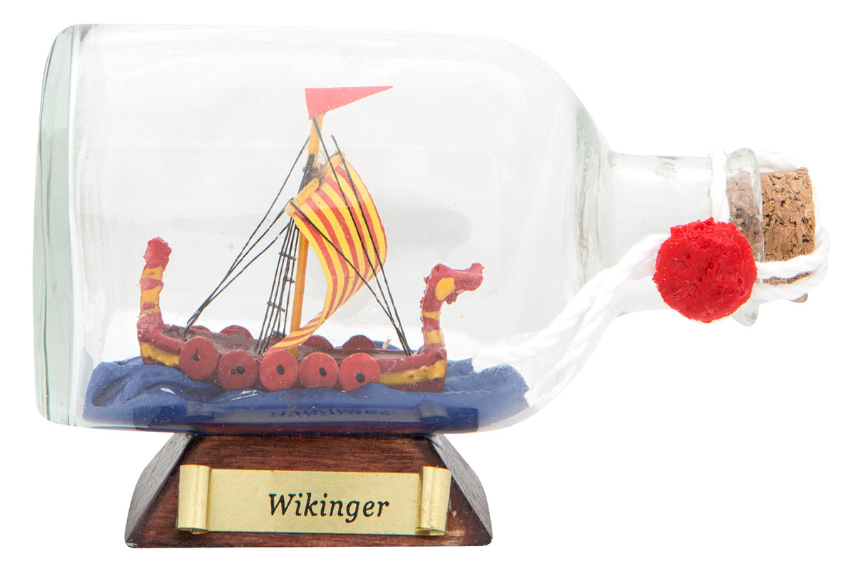 Flaschenschiff Wikinger, klein