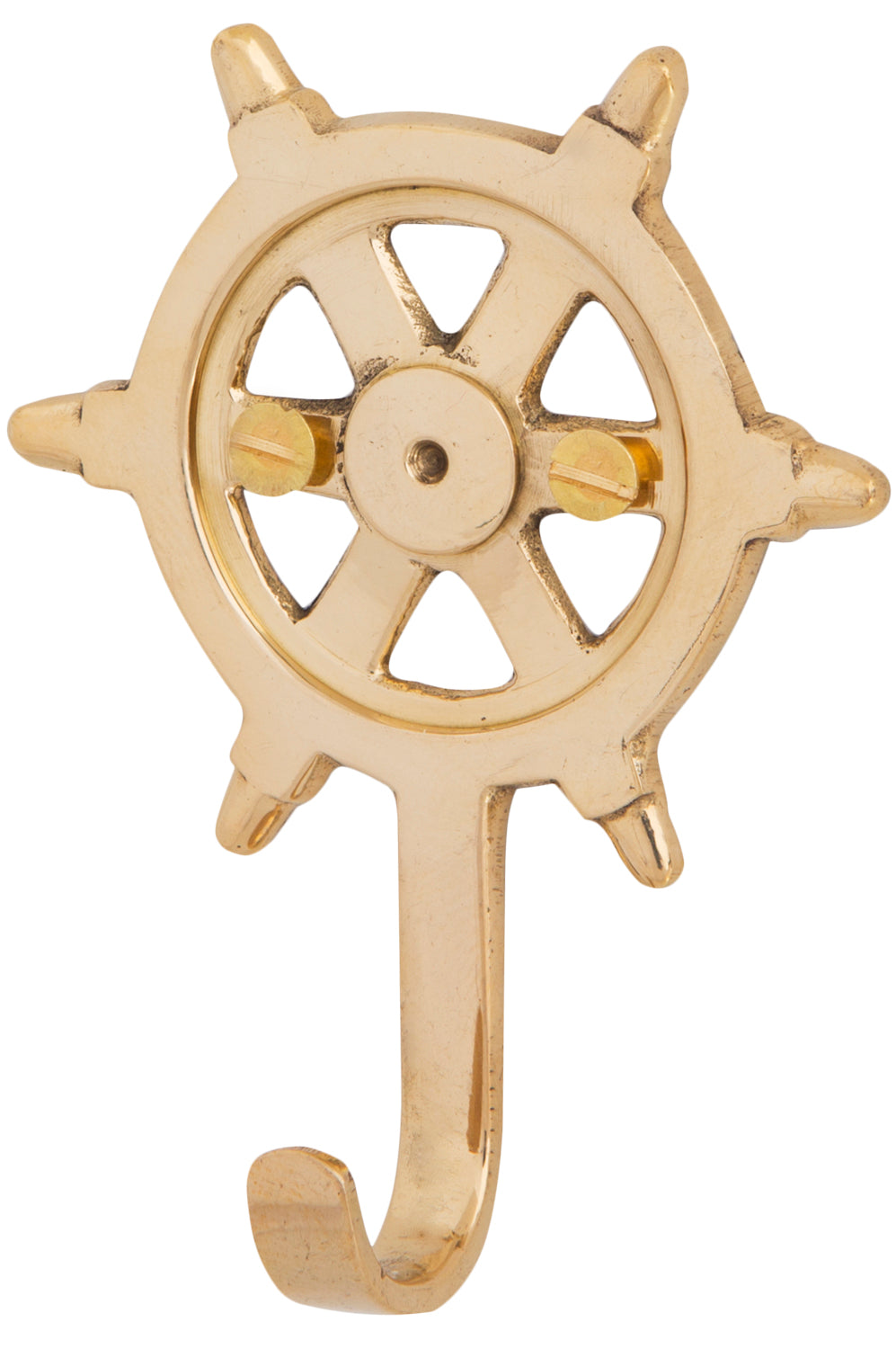 Kleiderhaken Messing Steuerrad