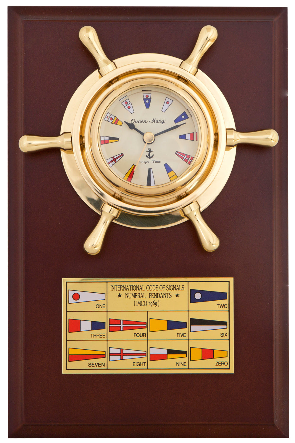 Bullauge Uhr, Flaggen