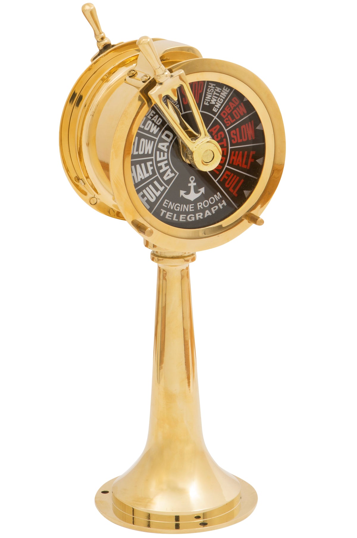 Maschinentelegraf klein Messing 34cm