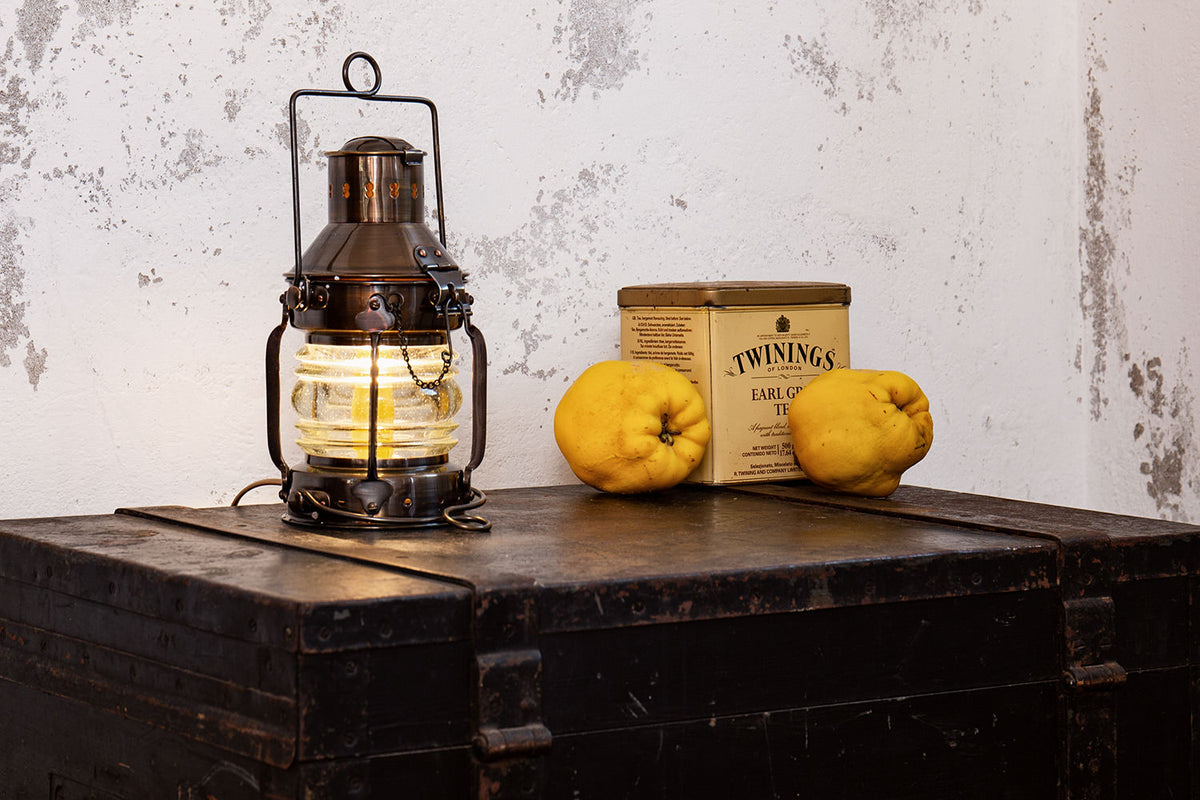 Antike Ankerlampe Petroleum