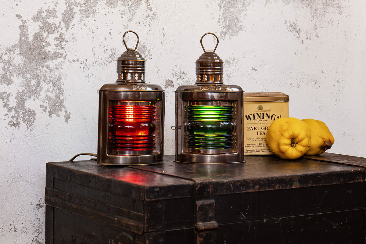 Antik Steuerbordlampe Petroleum