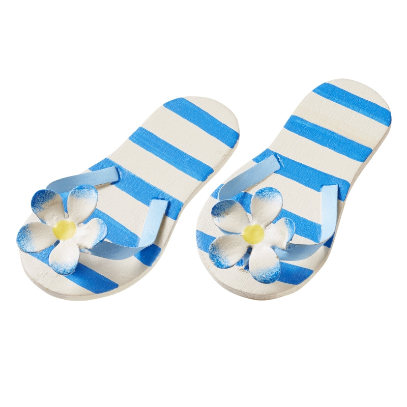 Flip-Flops Deko blau Streifen