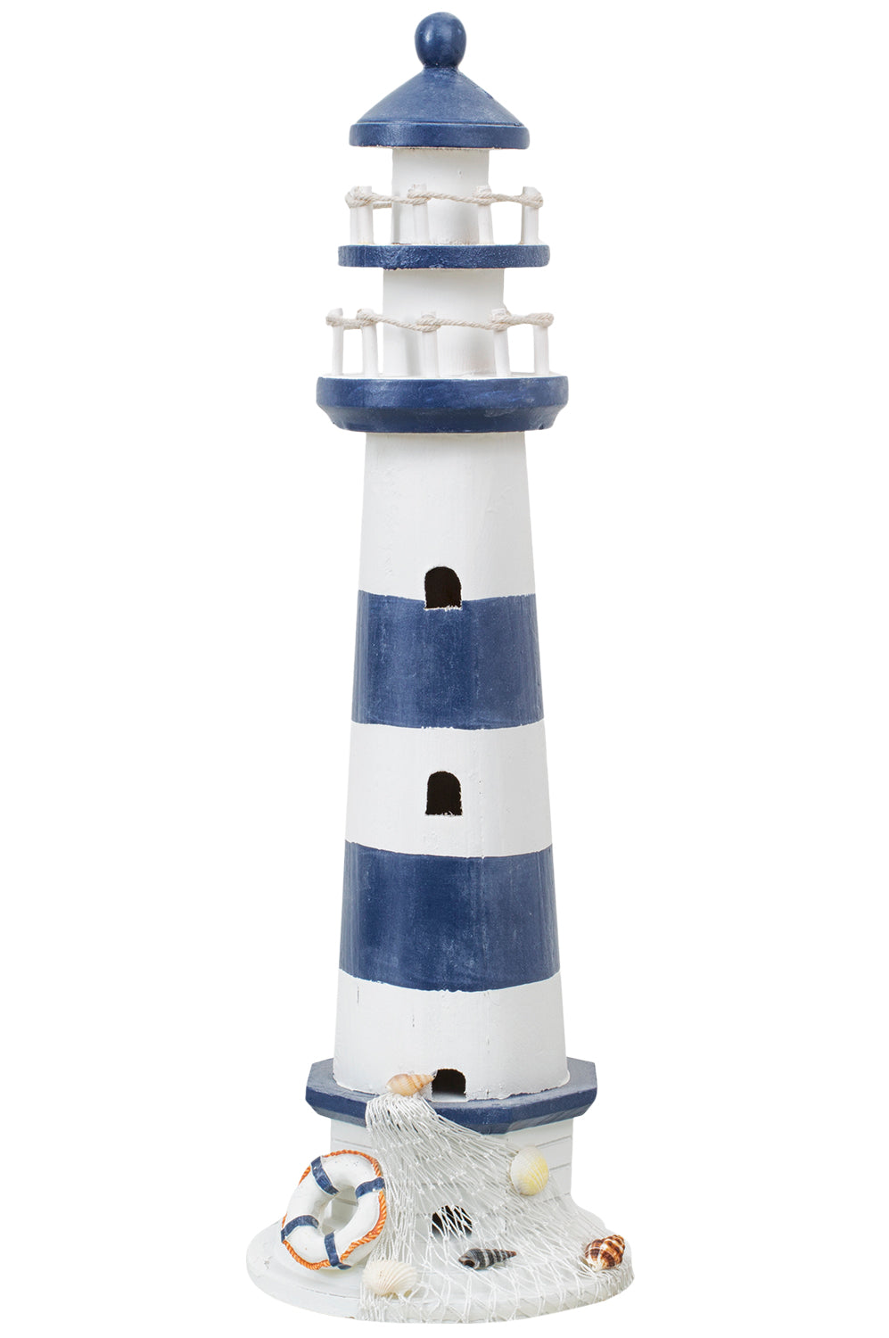Dekoration Blau weiß Leuchtturm  41cm