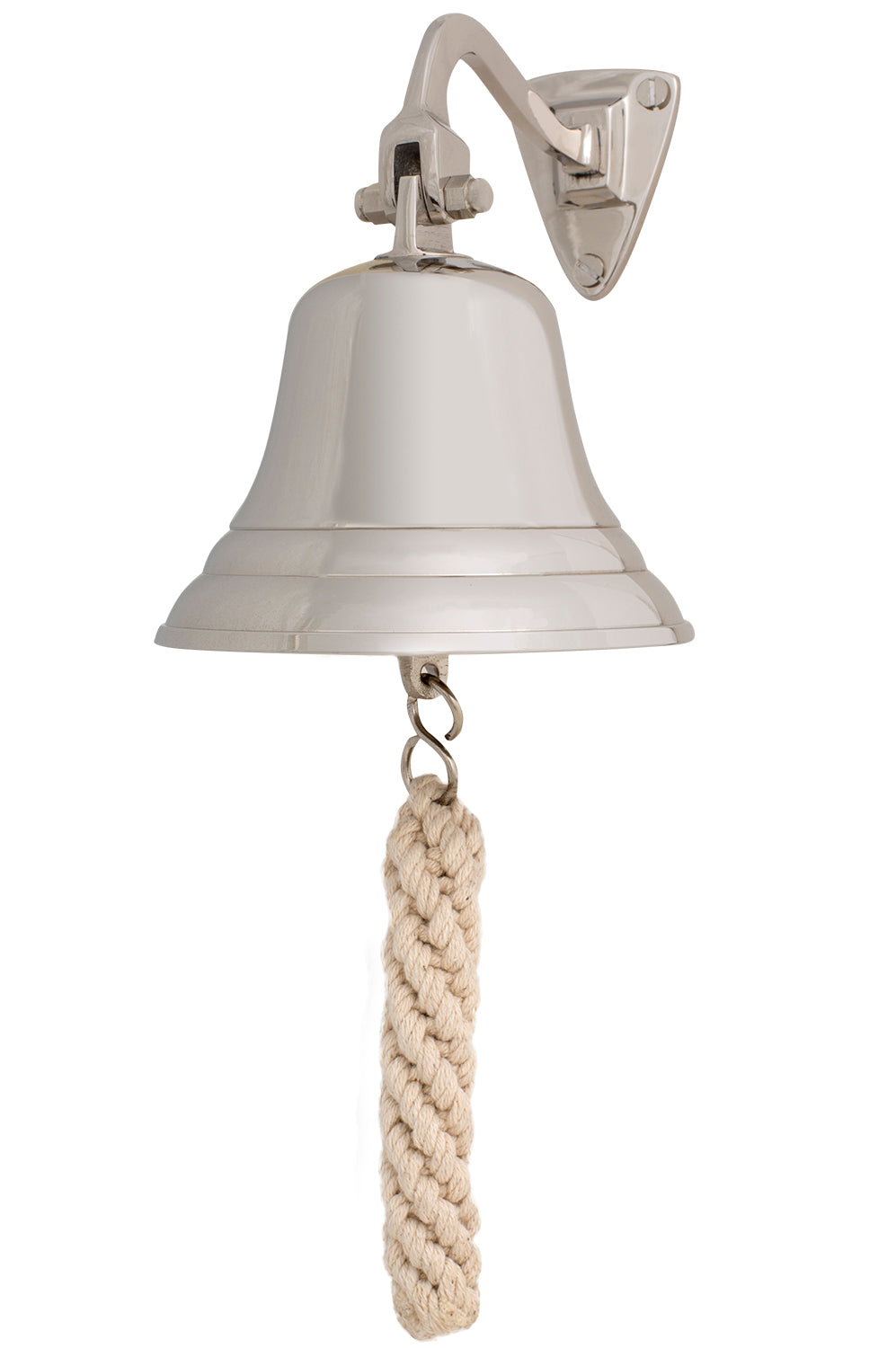 Deko Schiffsglocke, Silberlook 10cm