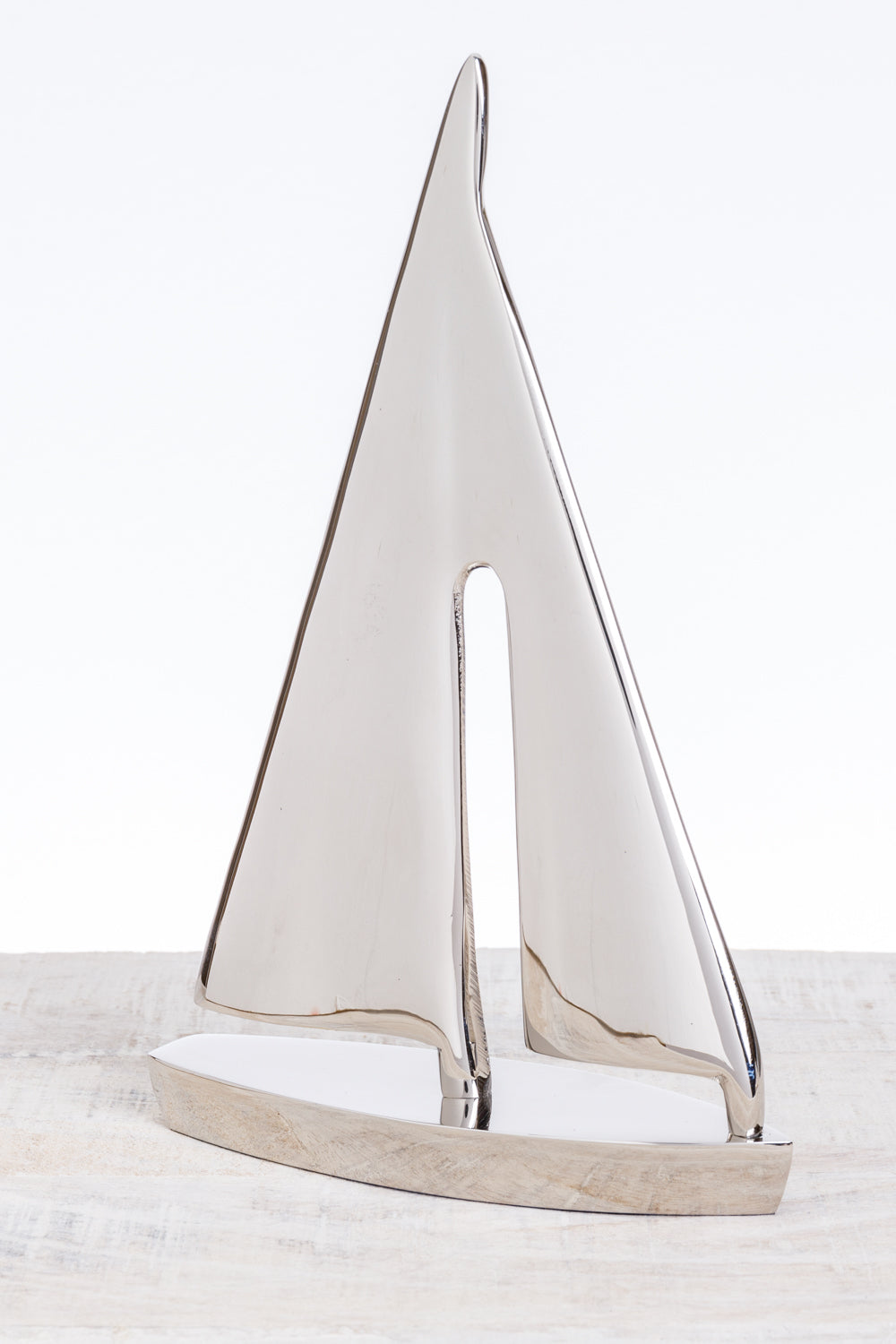 Segel-Yacht Deko silberlook