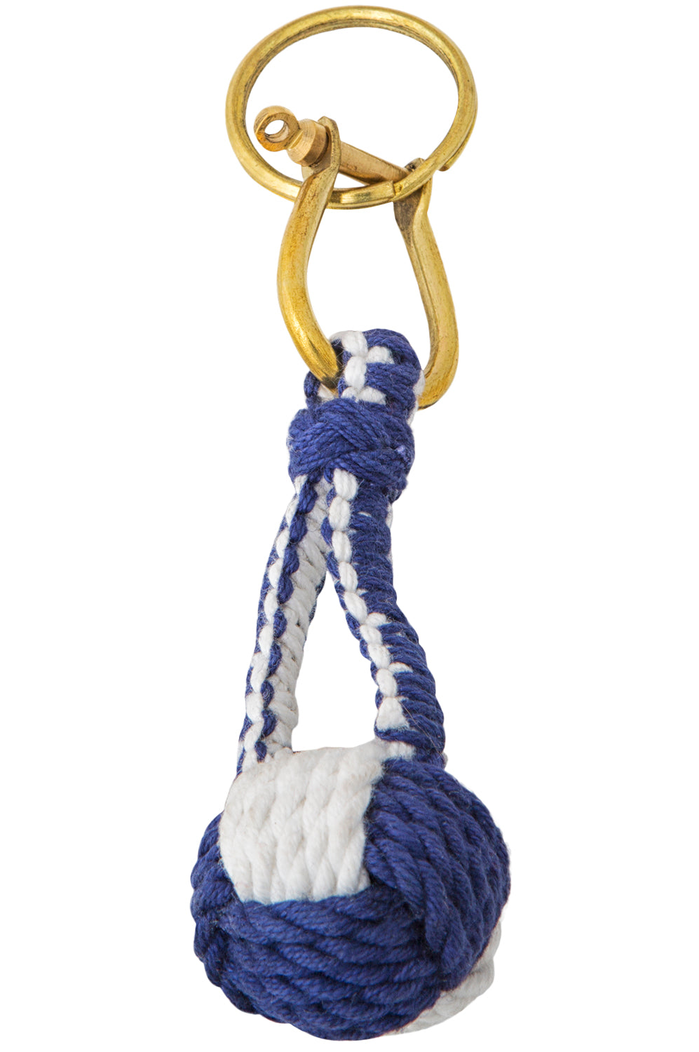 Schlüsselanhänger Knoten blau
