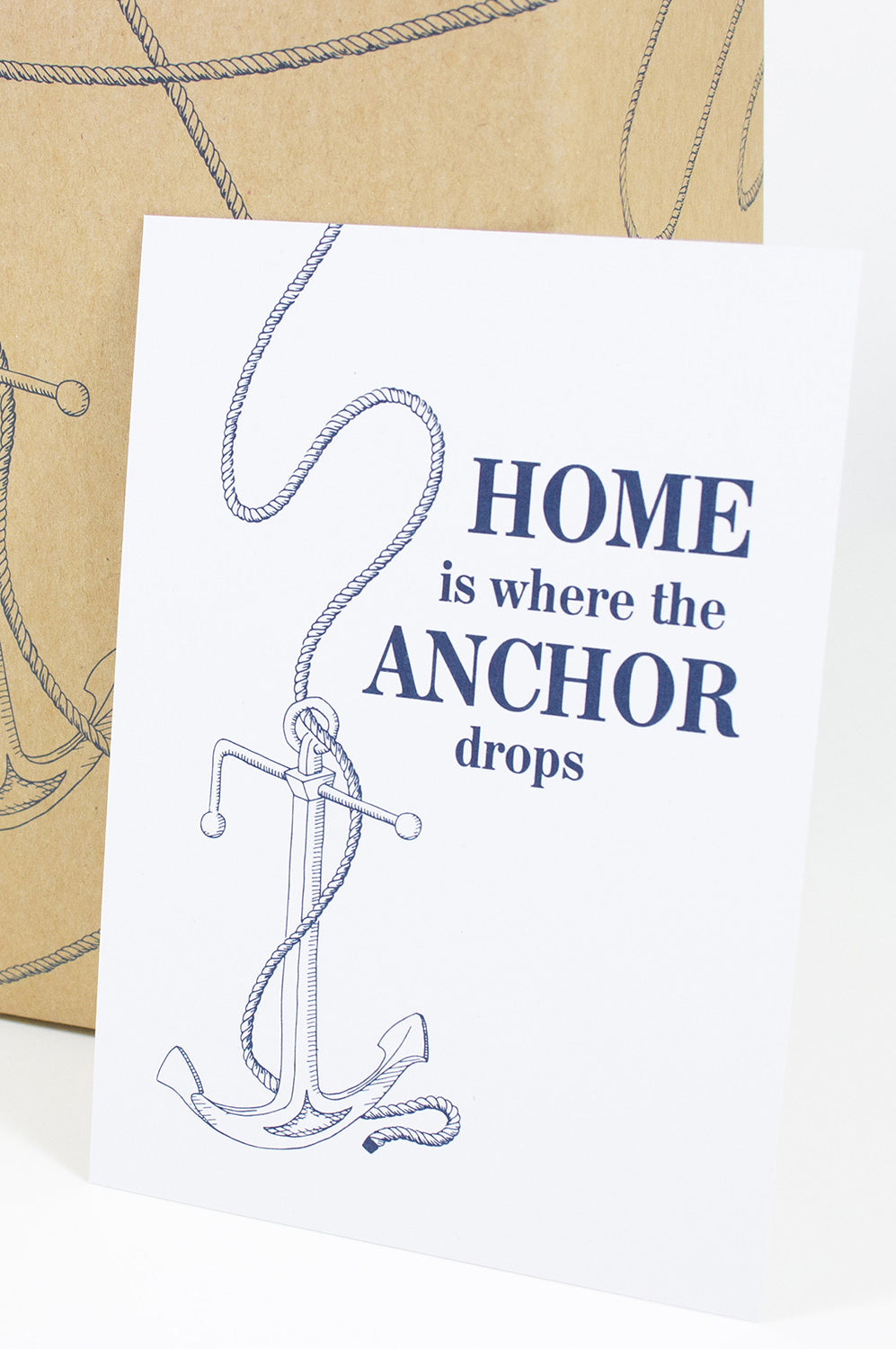 Postkarte Home is...
