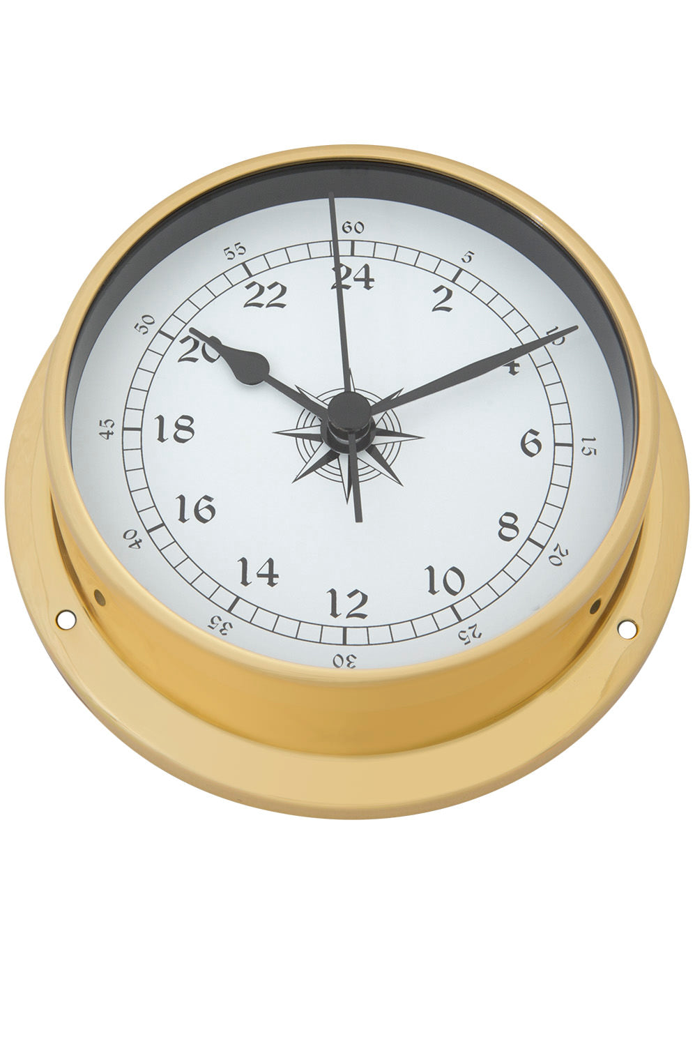 Kleine Uhr Messing 24 Sunden rund