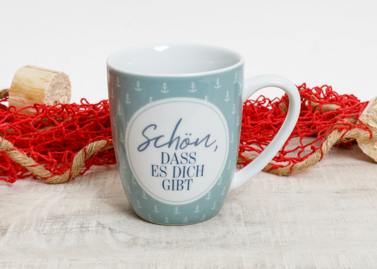 Kaffeebecher Keramik mit Anker