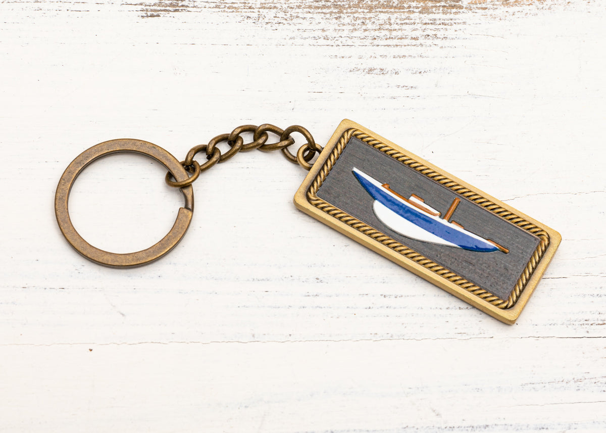 Schlüsselanhänger Schiff Halbmodell