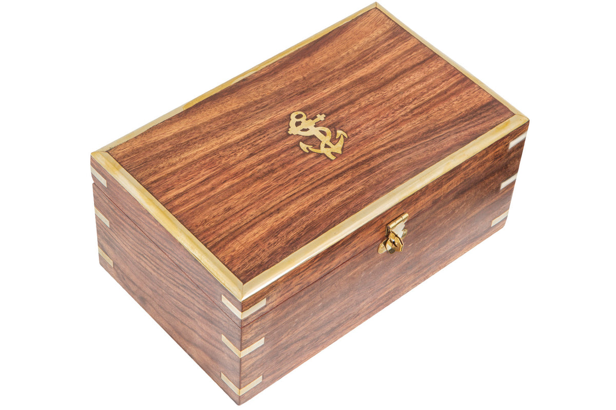 Antik Holzbox groß 22cm
