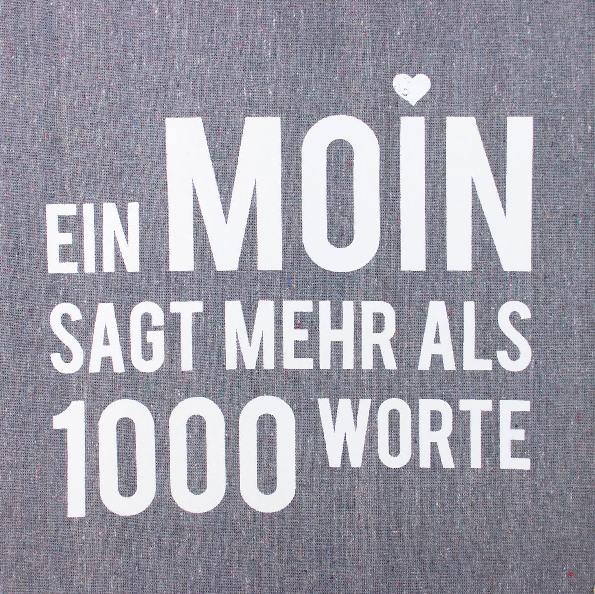 Grau Stoffbeutel Baumwolle Moin