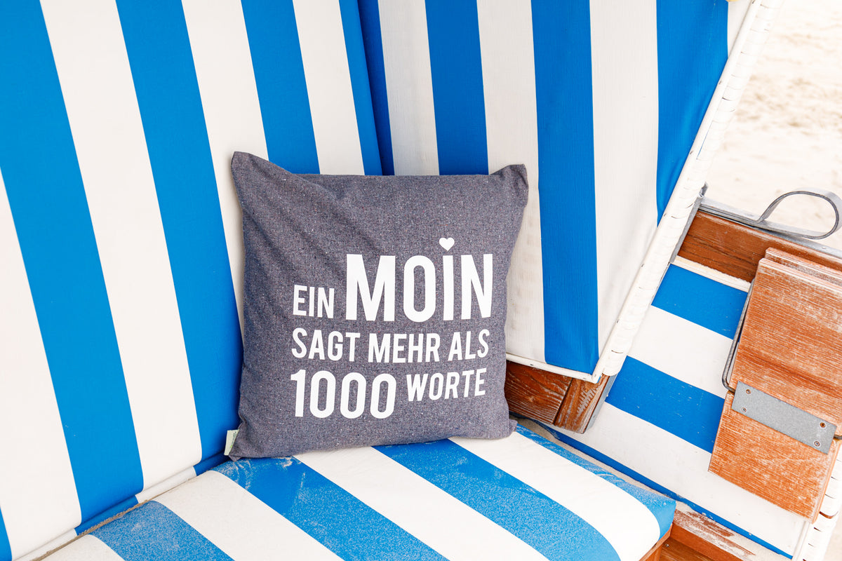 Kissenbezug Ein Moin sagt mehr
