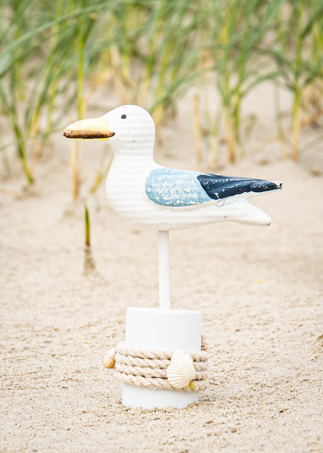 Möwe auf Poller