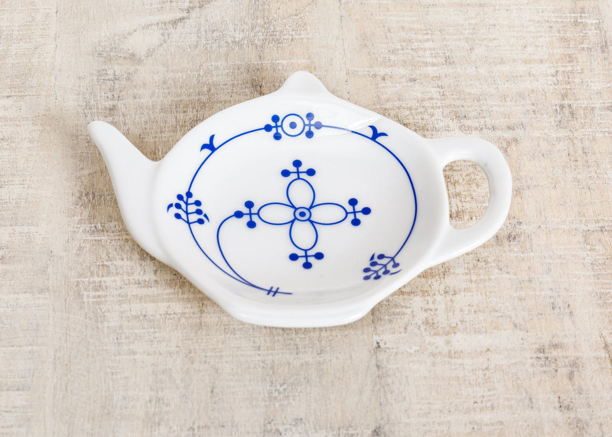 Teebeutelablage indisch blau